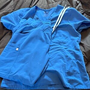 Blue Scrub Set